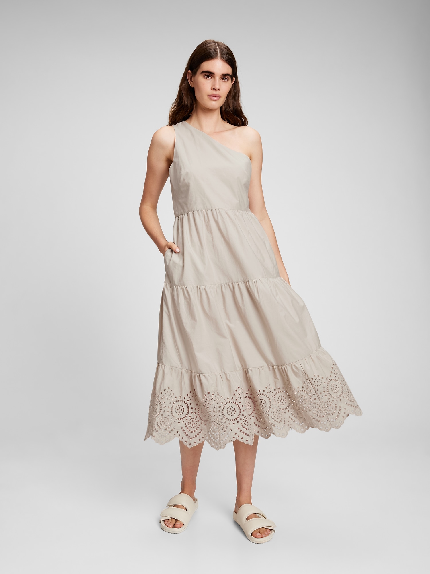 One Shoulder Midi Dress | Gap