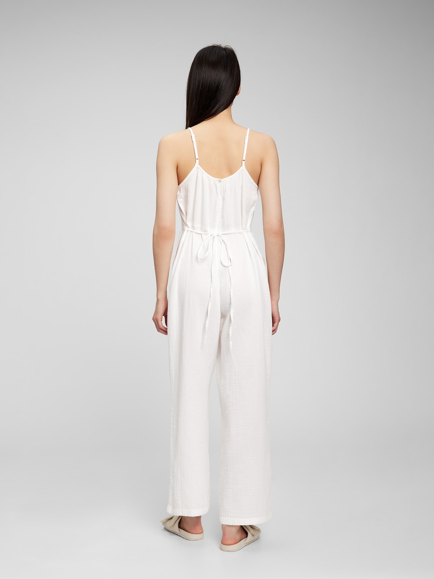 Crinkle Gauze Jumpsuit Gap