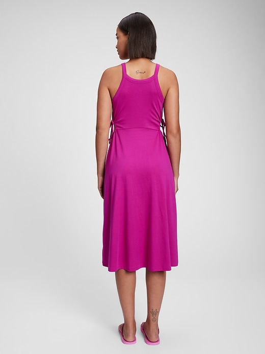 Image number 2 showing, Modern Side Tie Cutout Midi Dress