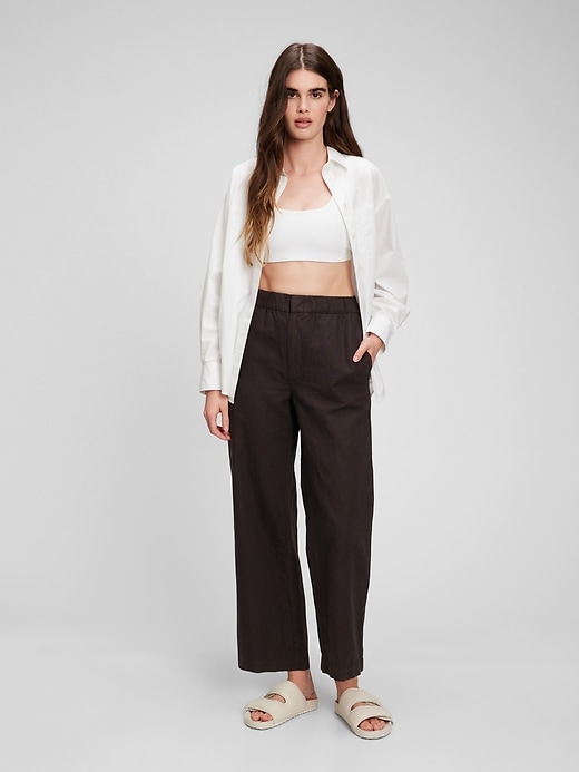 Gap pull sale on crop trousers