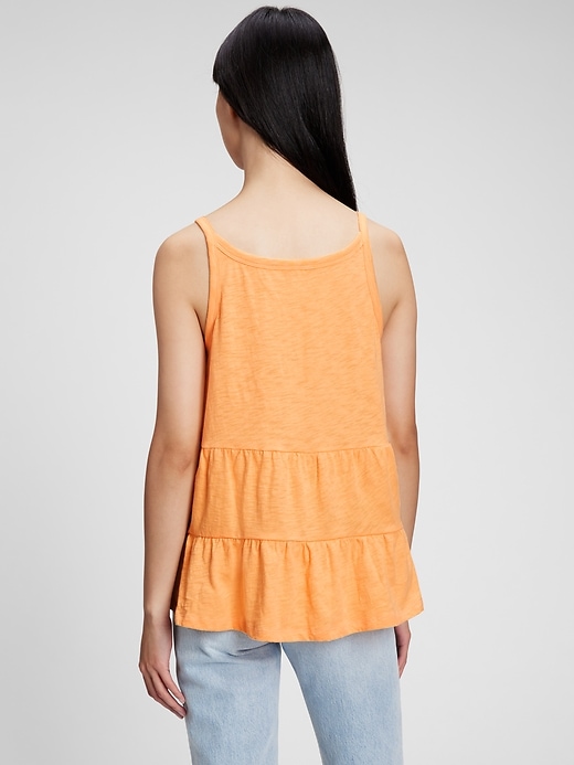 Image number 2 showing, Organic Cotton Tiered Cami