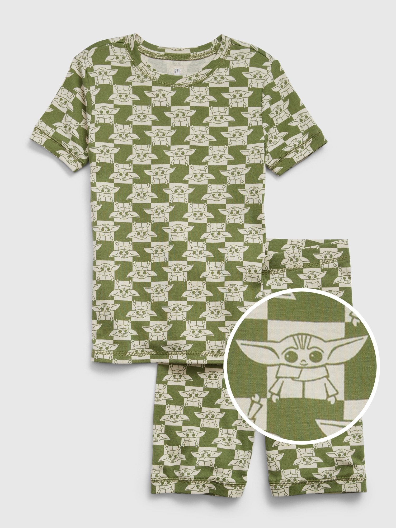 Gap Kids &#124 Star Wars&#153 100% Organic Cotton PJ Shorts Set green. 1