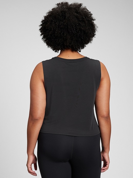 Image number 5 showing, GapFit Breathe Cropped Muscle Tank Top