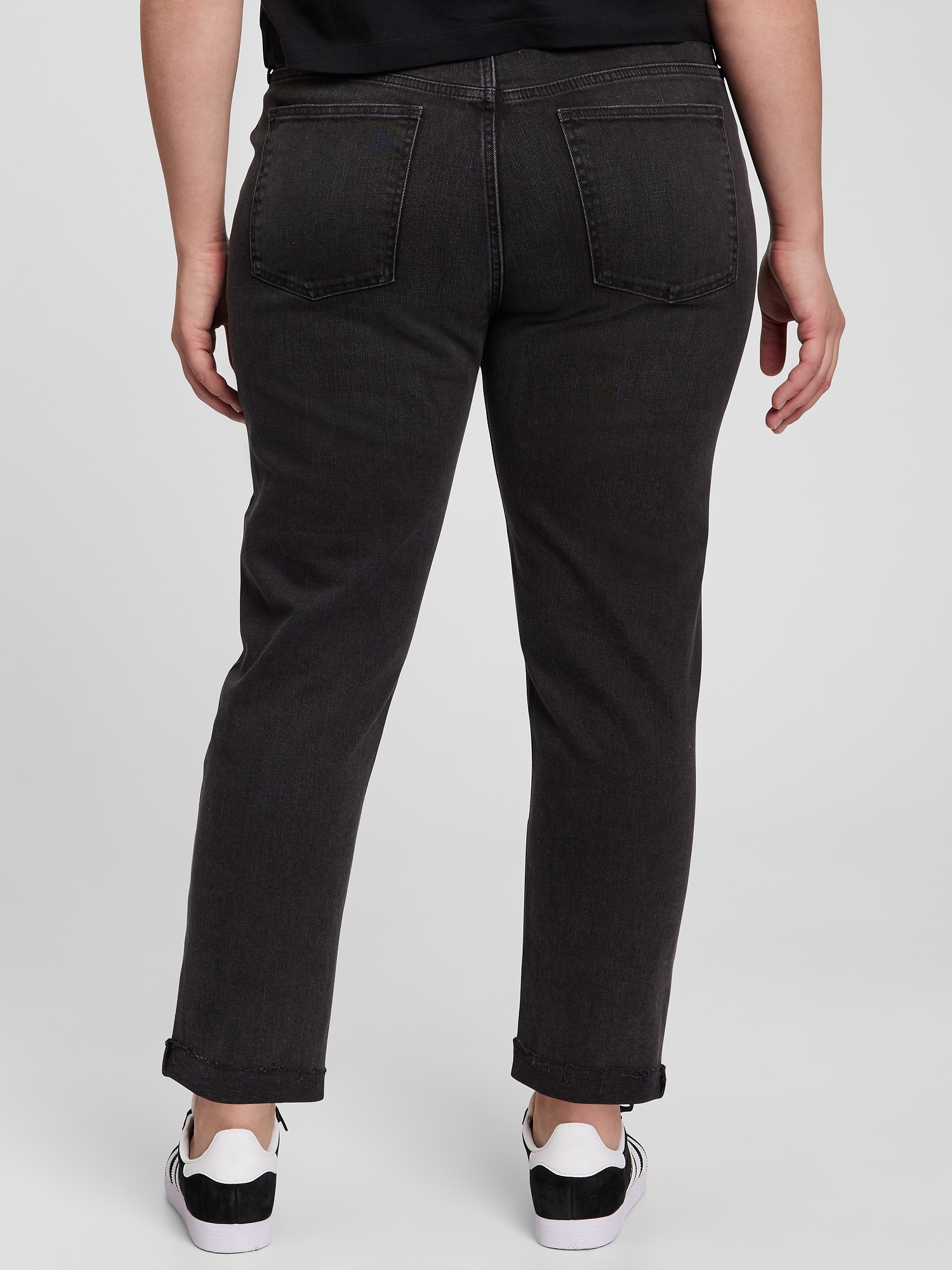 Mid Rise Girlfriend Jeans with Washwell | Gap