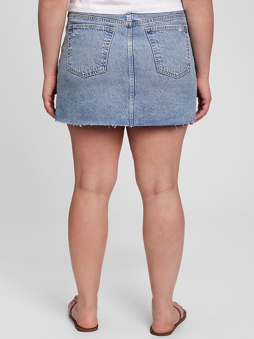 Image number 5 showing, Icon Denim Mini Skirt with Washwell