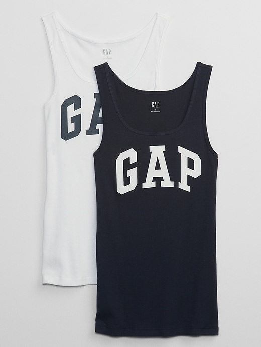 Gap Ribbed Gap Logo Tank Top (2-Pack)