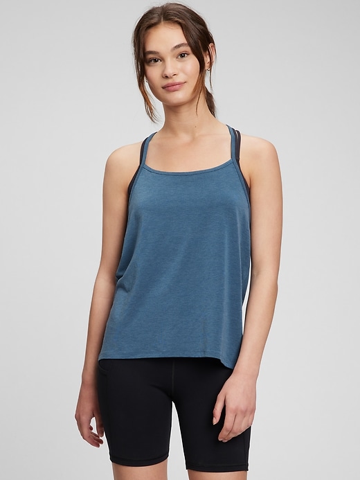 View large product image 1 of 1. GapFit Breathe Strappy Cami