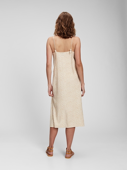 Image number 2 showing, Linen Blend Cami Midi Dress