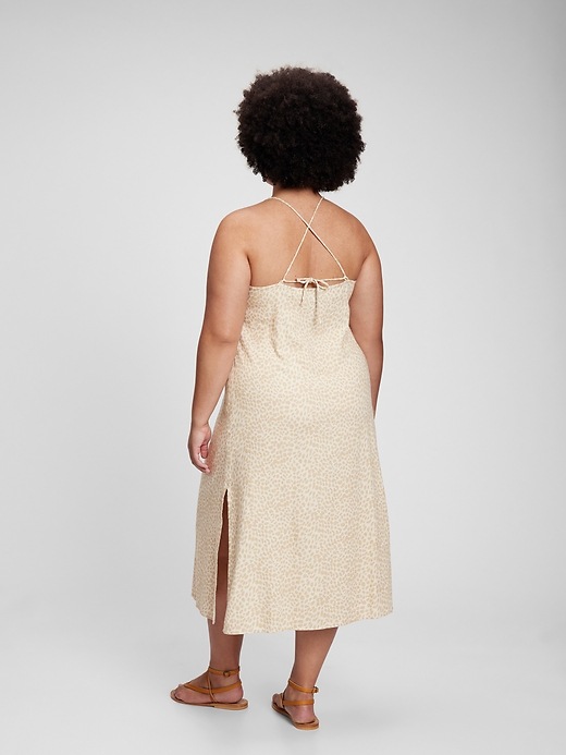 Image number 5 showing, Linen Blend Cami Midi Dress