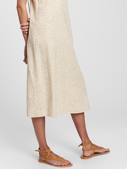 Image number 3 showing, Linen Blend Cami Midi Dress