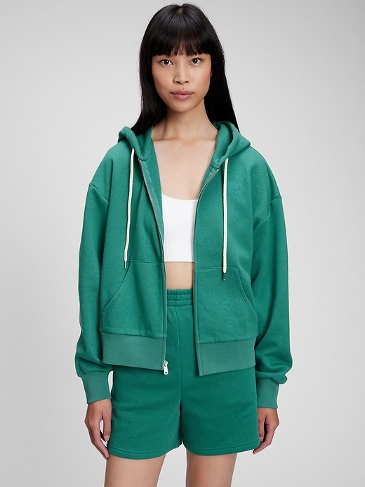 Image number 8 showing, Vintage Soft Cropped Full-Zip Hoodie