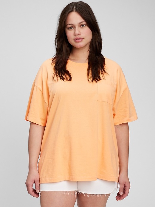 Graphpaper] Jersey Oversized L/S Pocket Tee / Border S/S