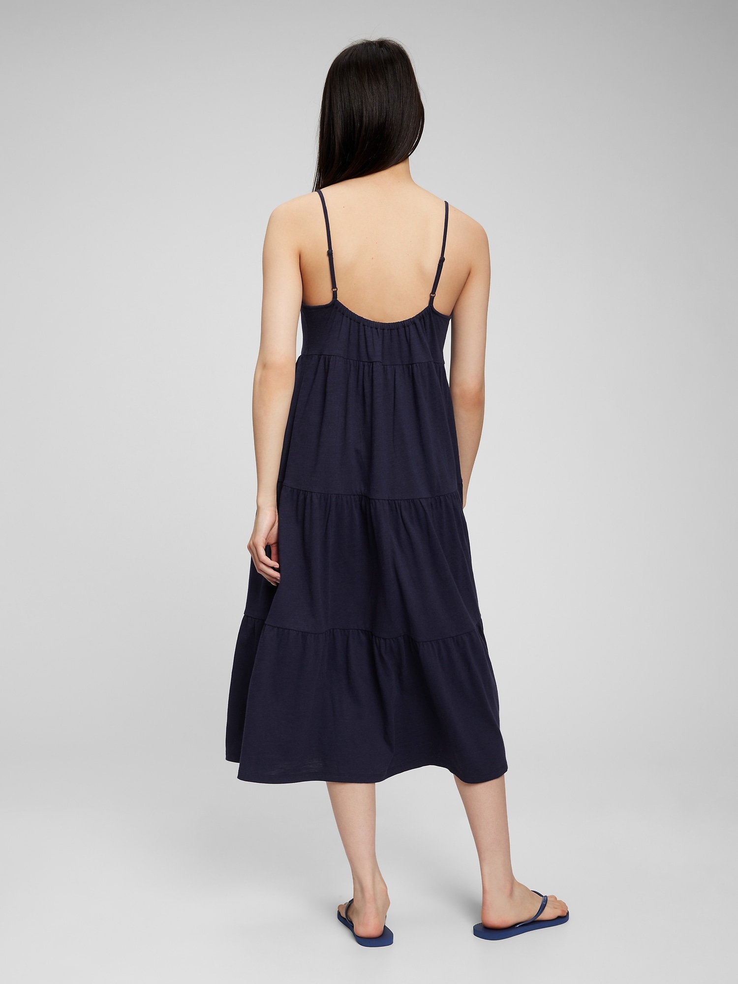 Halter Tiered Maxi Dress Gap