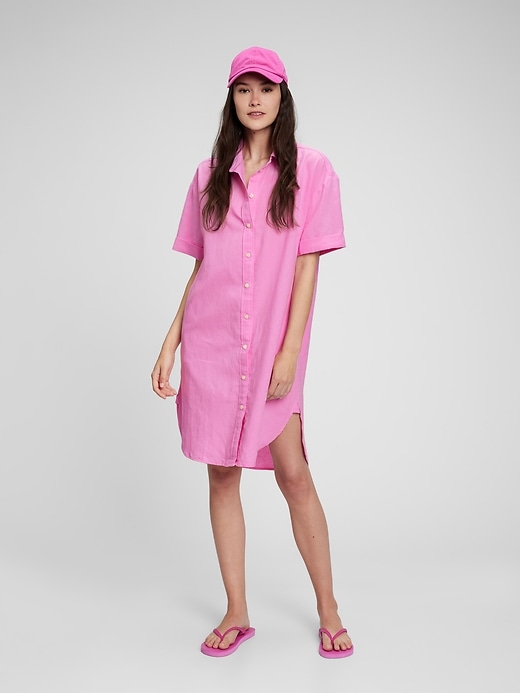 LinenCotton Shirtdress Gap