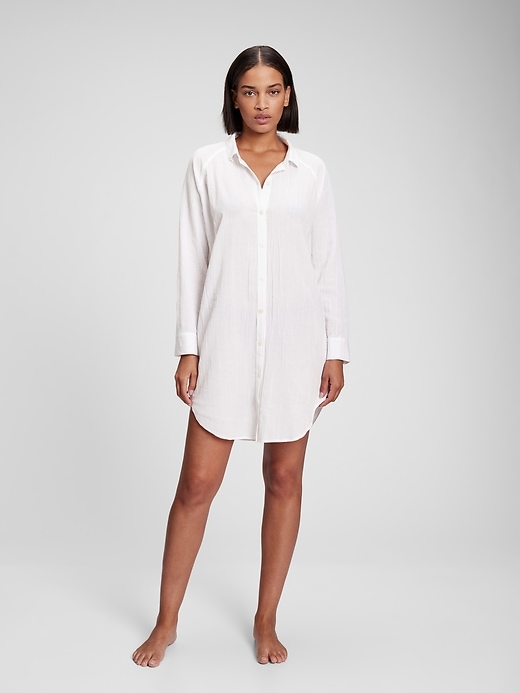 View large product image 1 of 1. Airy Shirtdress
