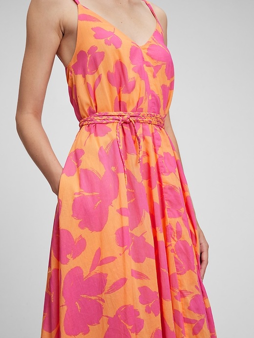 Image number 7 showing, Tie-Waist Cami Maxi Dress