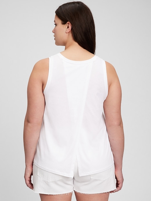 Image number 5 showing, Organic Cotton Vintage Tulip Back Shell Tank Top
