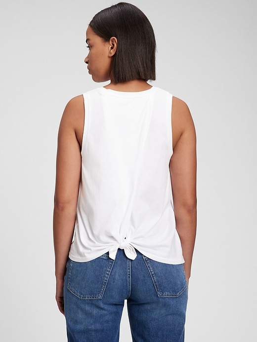 Image number 2 showing, Organic Cotton Vintage Tulip Back Shell Tank Top