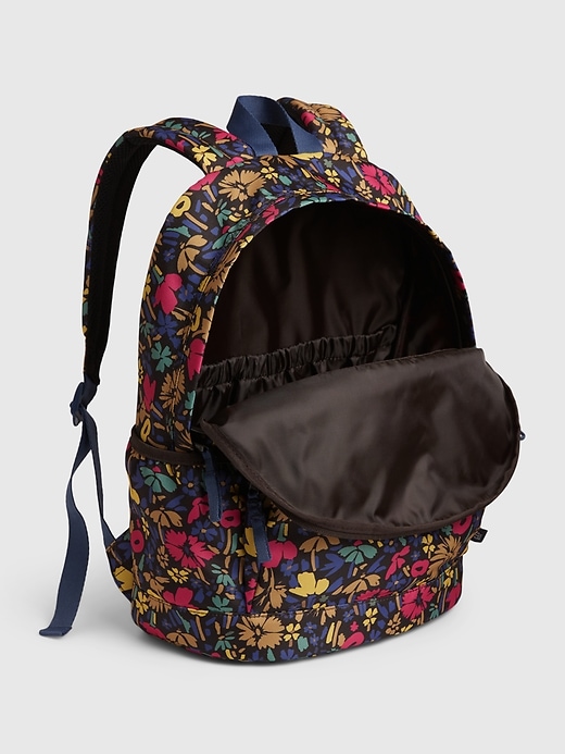 Image number 3 showing, Kids Recycled Floral Senior Backpack