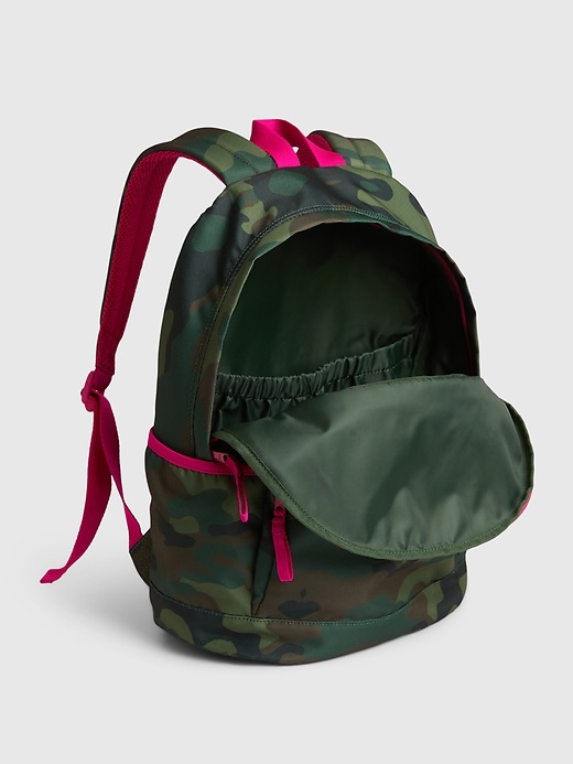 Image number 3 showing, Kids Recycled Camo Senior Backpack