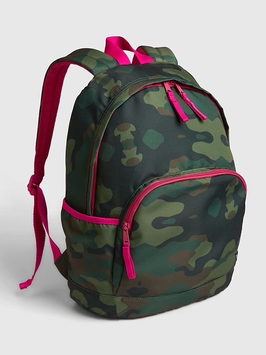 Image number 1 showing, Kids Recycled Camo Senior Backpack