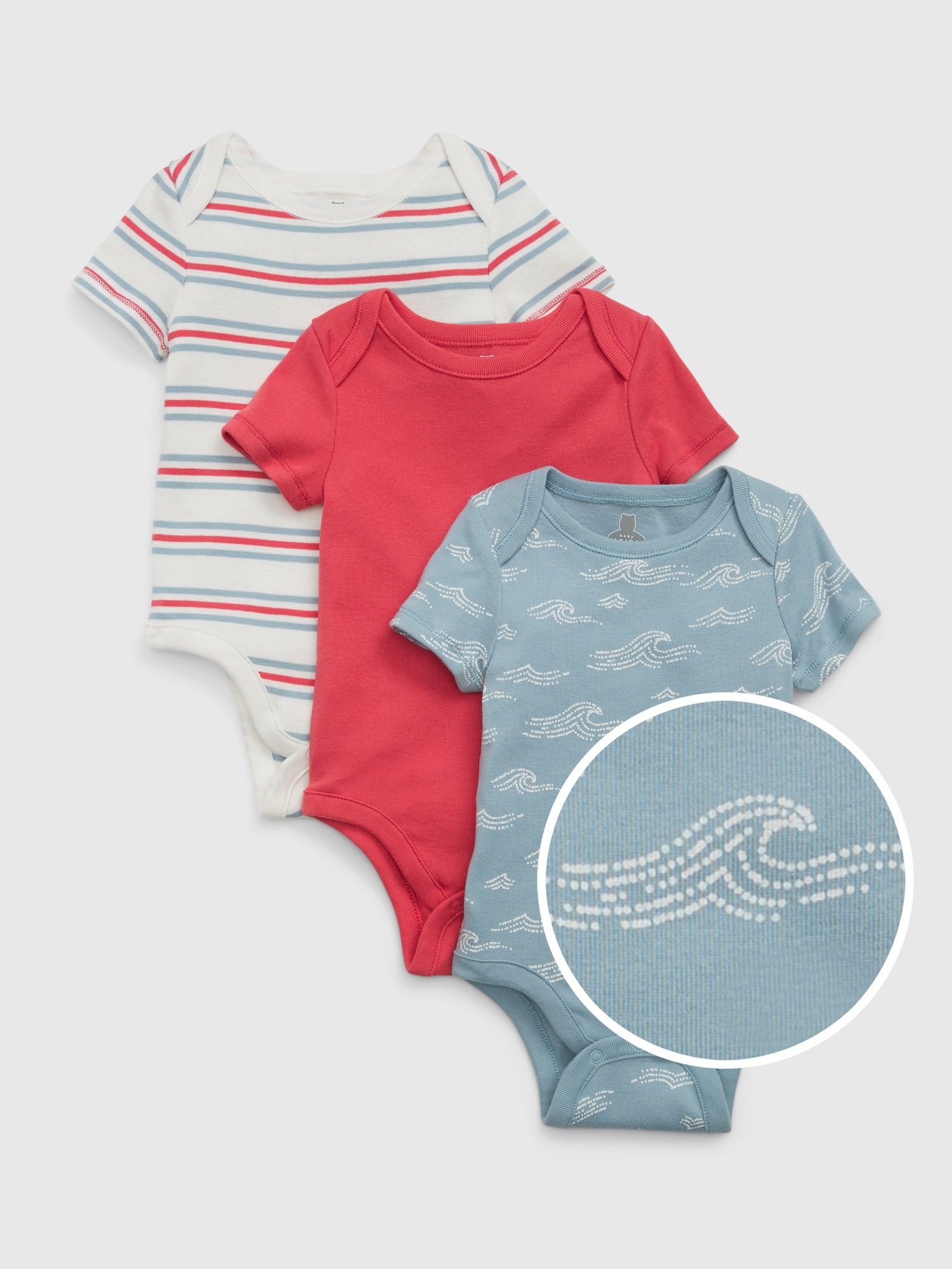 Baby Print Bodysuit 3 Pack Gap