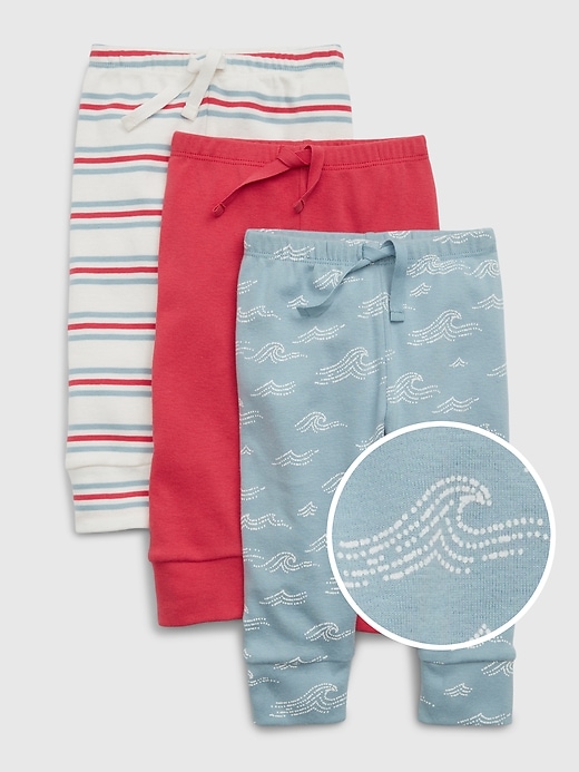 Image number 1 showing, Baby Print Pull-On Pants (3-Pack)