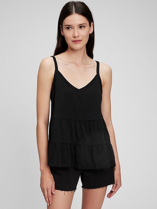 Image number 6 showing, Organic Cotton Tiered Cami