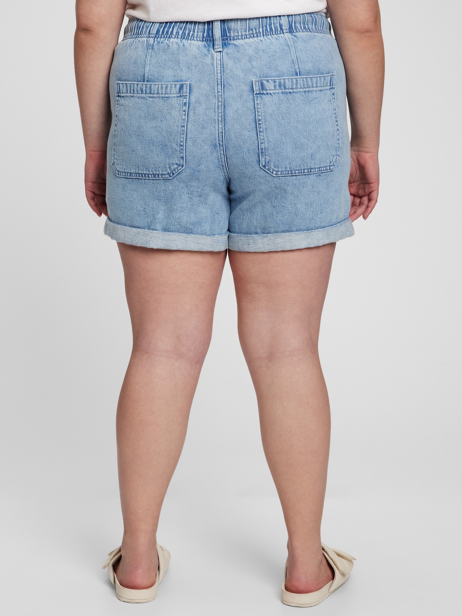 Denim Pull-On Shorts with Washwell | Gap