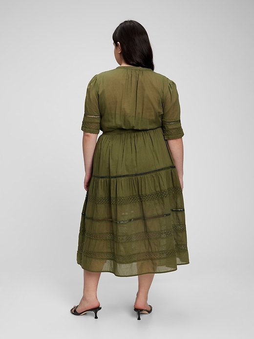 Lace Button-Front Midi Dress | Gap Lace Button-Front Midi Dress | Gap