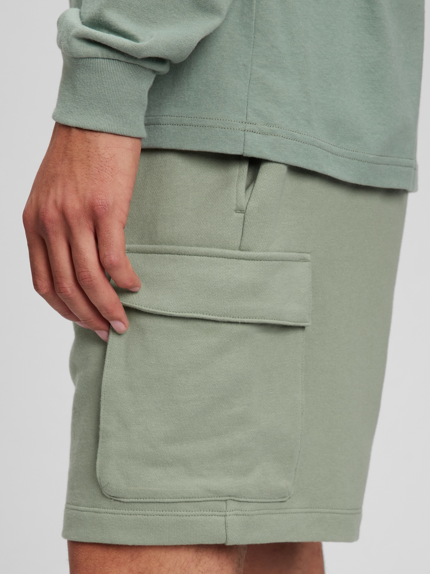 Half Zip French Terry Shorts & Sweatshirt Set