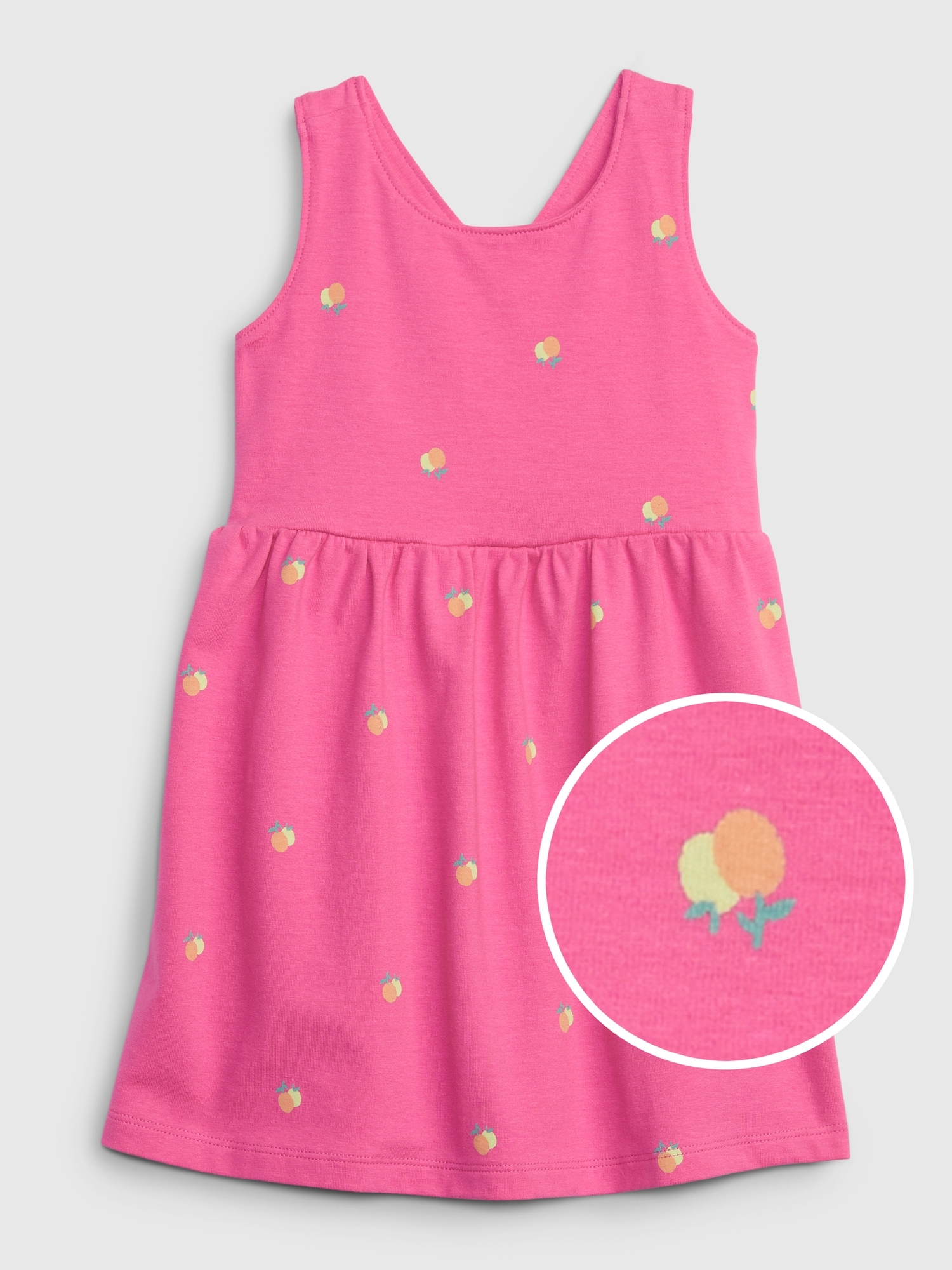 Toddler Organic Cotton Crossback Skater Dress Gap