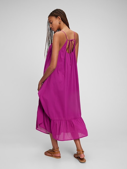 Image number 1 showing, Strappy Ruffle Hem Maxi Dress