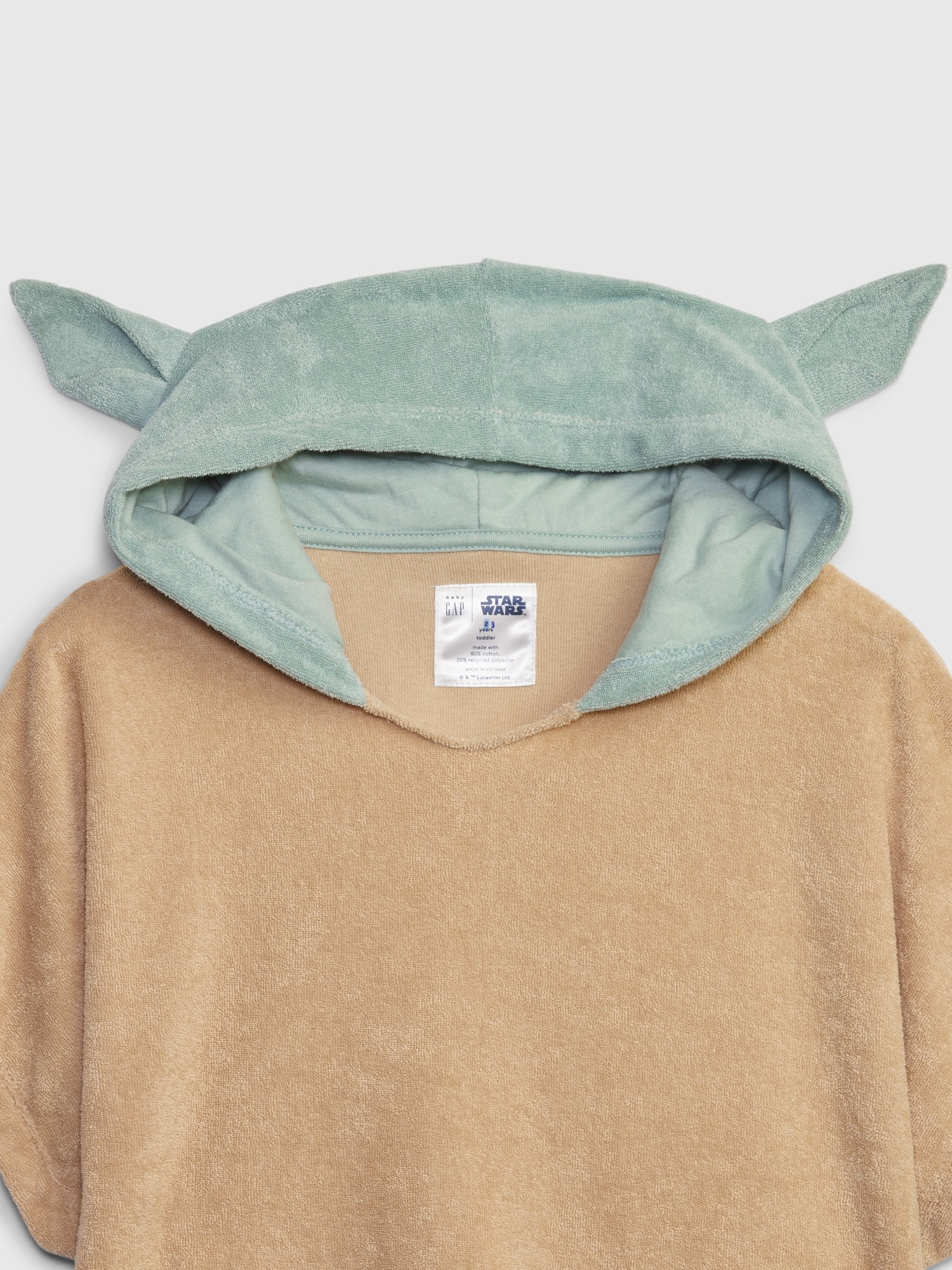 babyGap Star Wars Grogu Towel Terry Hooded Swim Poncho