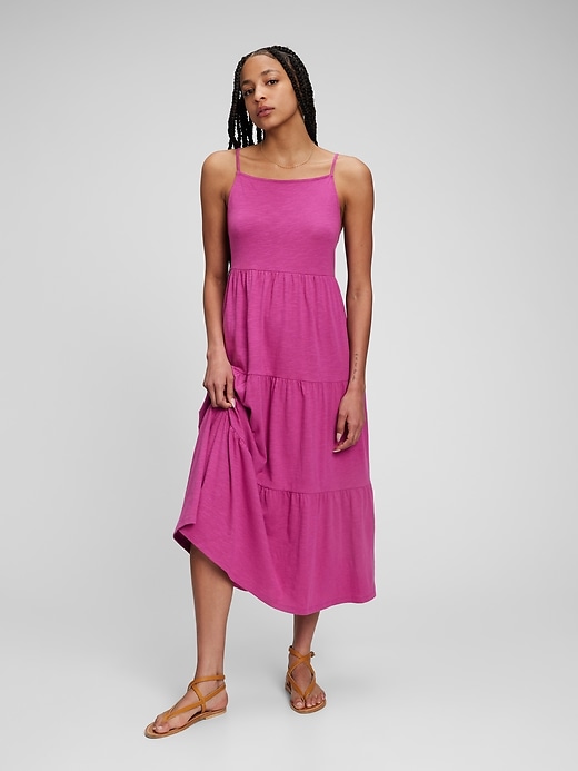 Image number 9 showing, Halter Tiered Maxi Dress