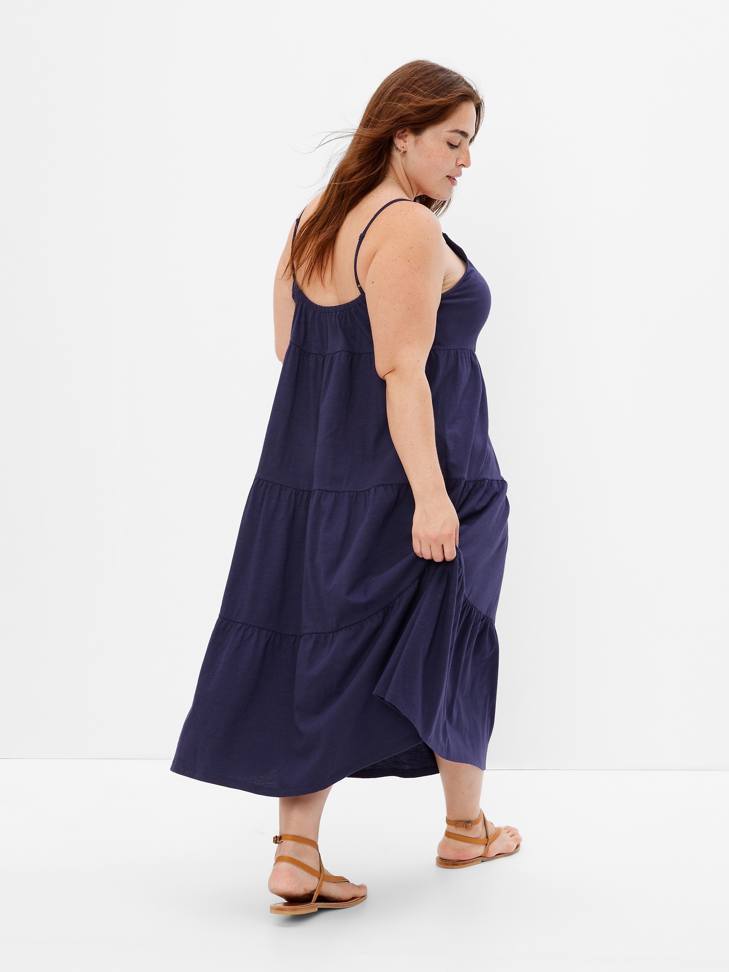 Halter Tiered Maxi Dress Gap