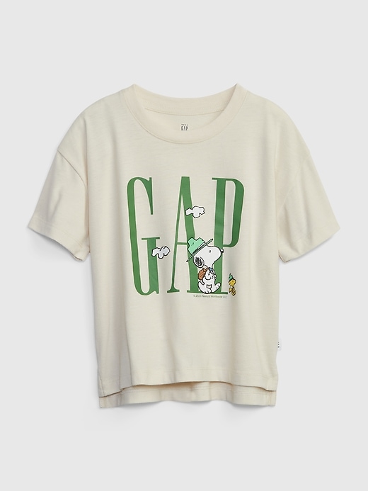 1 of 8 showing, with the color birch beige of product Baby & Toddler Peanuts Snoopy Graphic T-Shirt