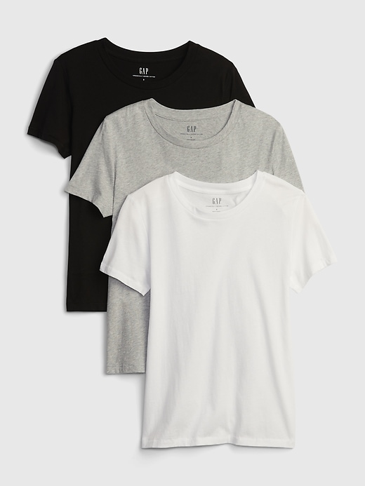 Image number 1 showing, 100% Organic Cotton Vintage T-Shirt (3-Pack)