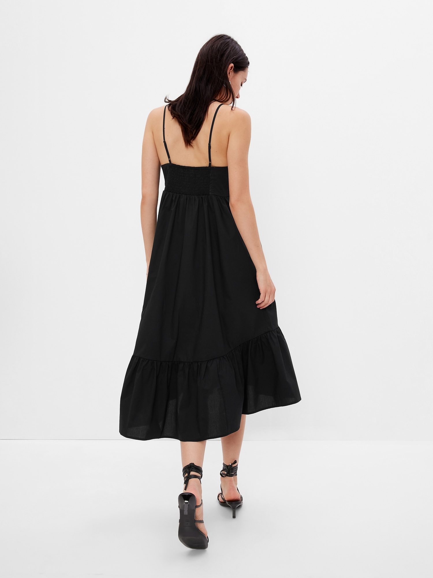 Deep VNeck Cami Midi Dress Gap
