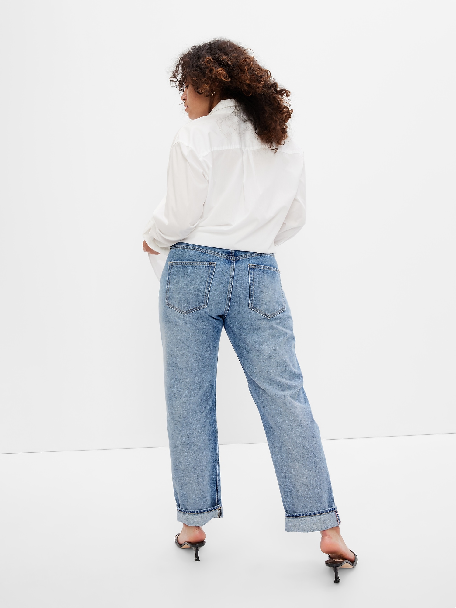 High Rise Straight Fit Jeans | Gap