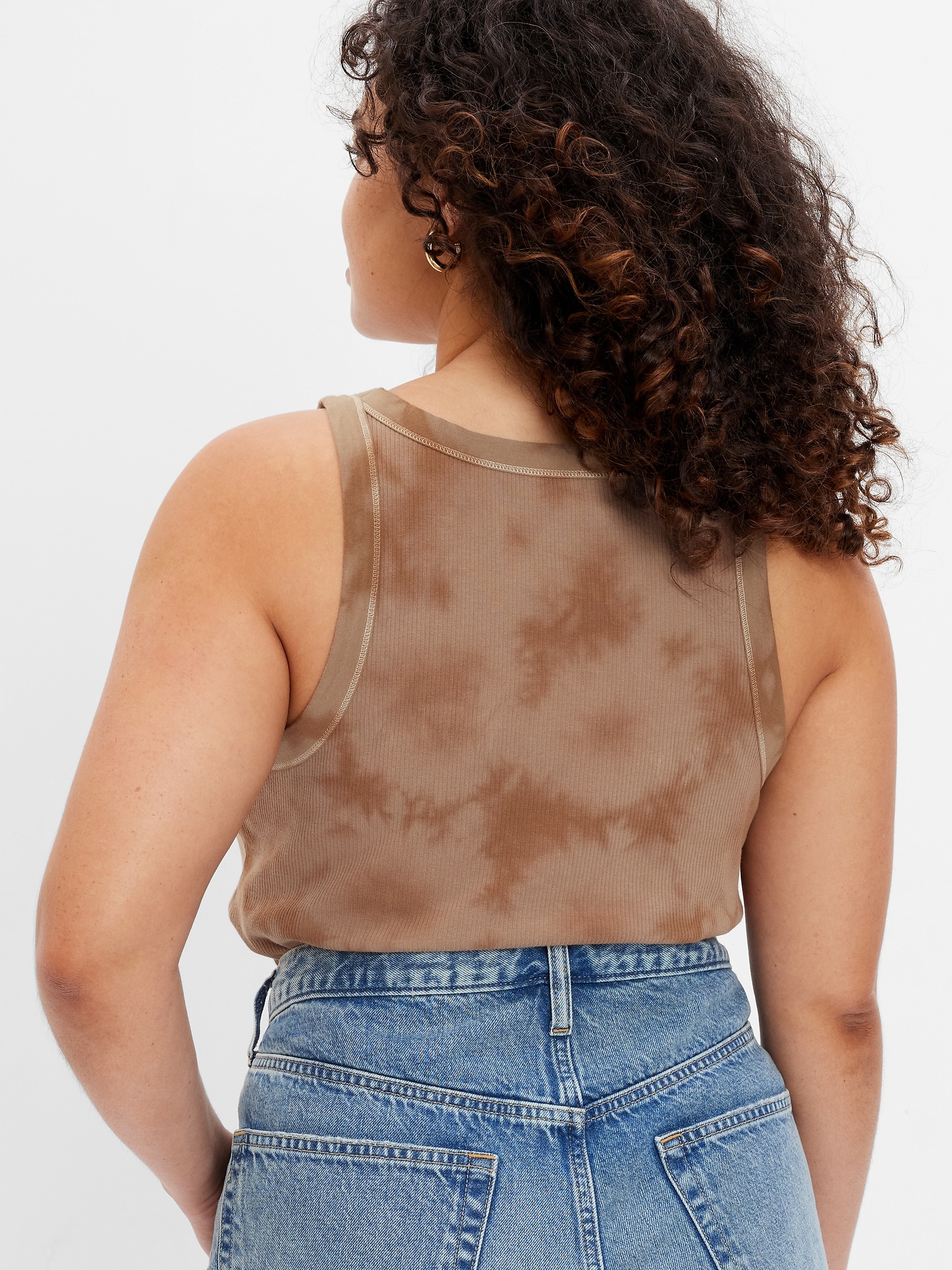 Rib Halter Tank Top Gap