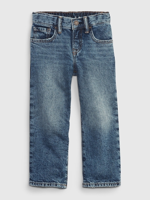 1 of 8 showing, with the color medium wash of product Toddler '90s Loose Denim Jeans
