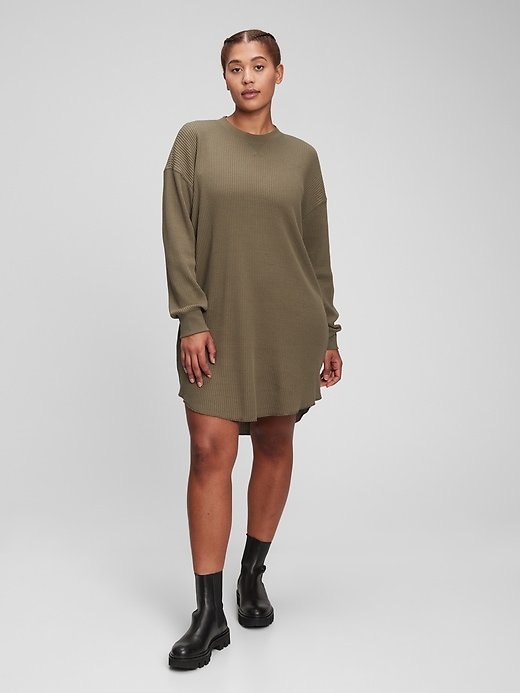 Waffle-Knit Dress