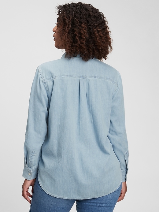 Image number 2 showing, 100% Organic Cotton Perfect Denim Shirt