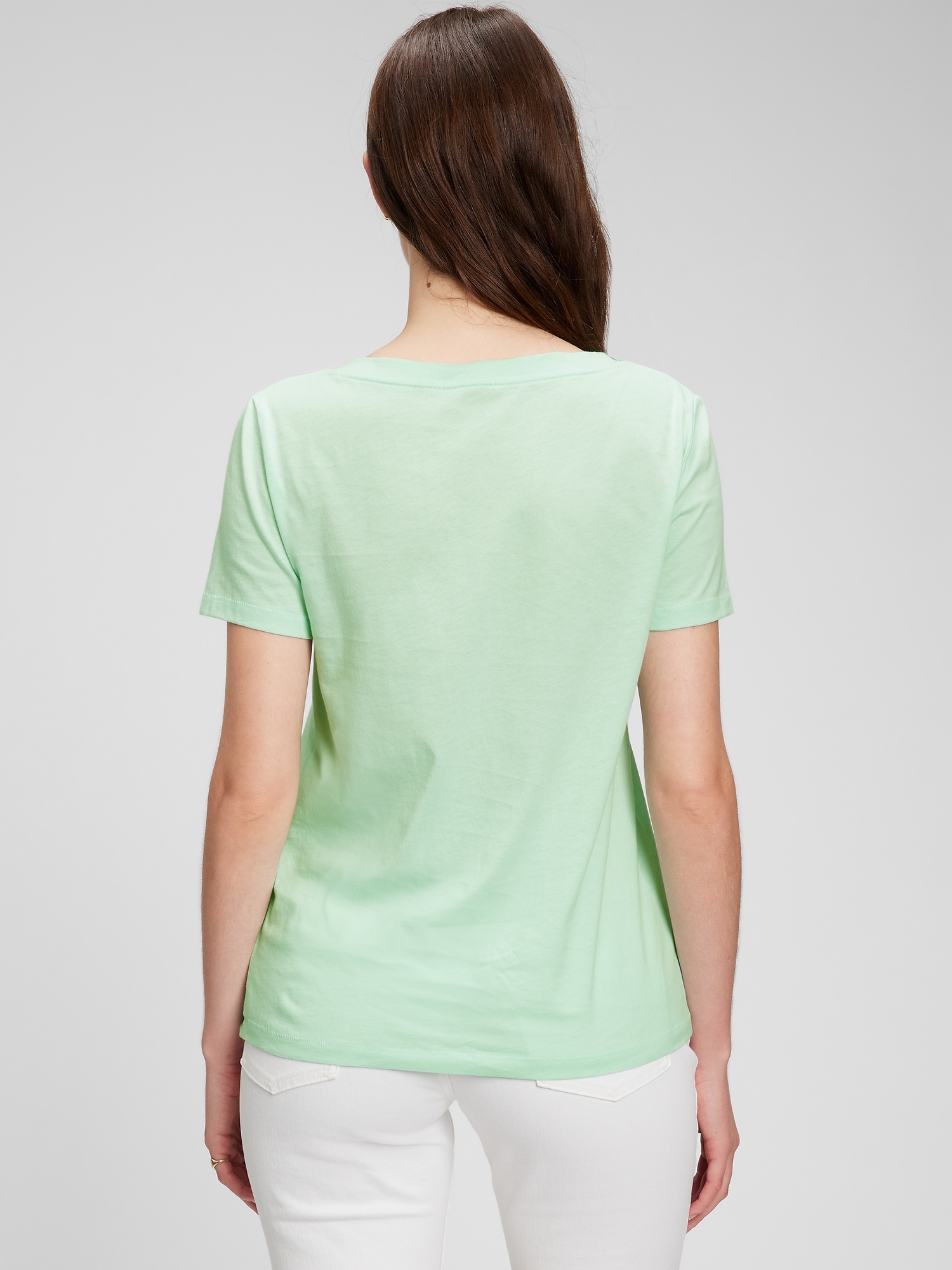 Organic Cotton Vintage V-Neck T-Shirt 