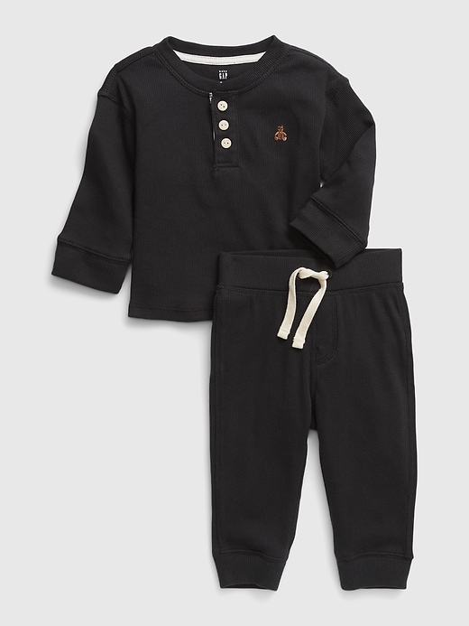 View large product image 1 of 1. Baby Rib Two-Piece Outfit Set