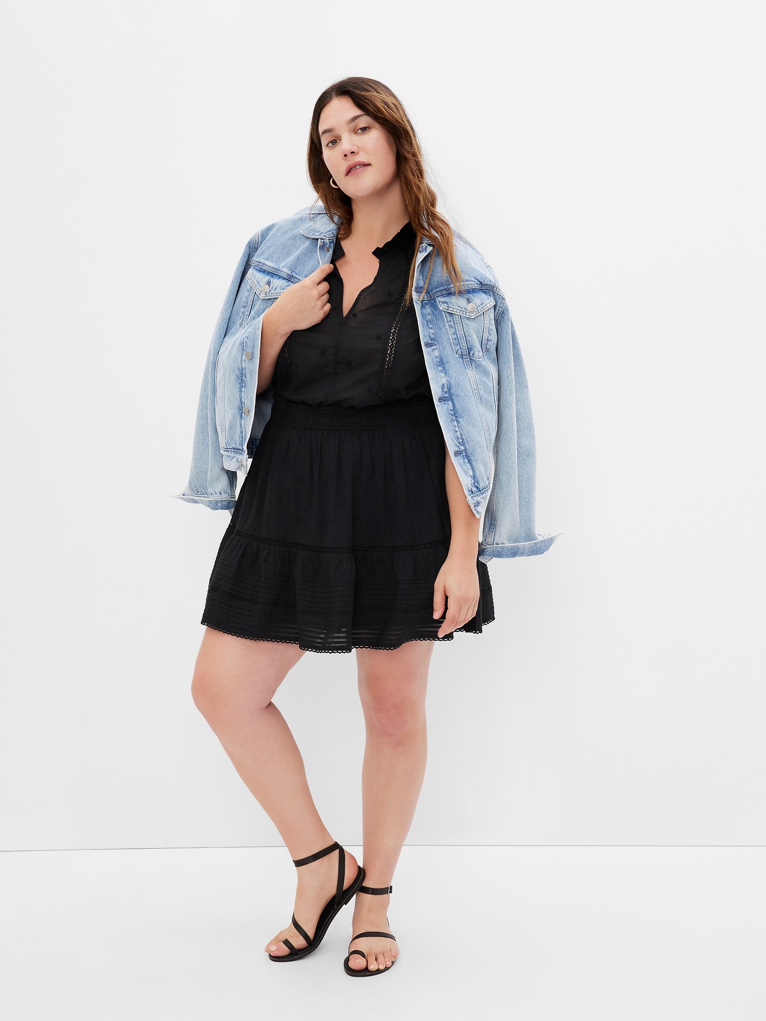 Женские юбки Gap Lace Embroidered Pull-On Skirt — фото 4