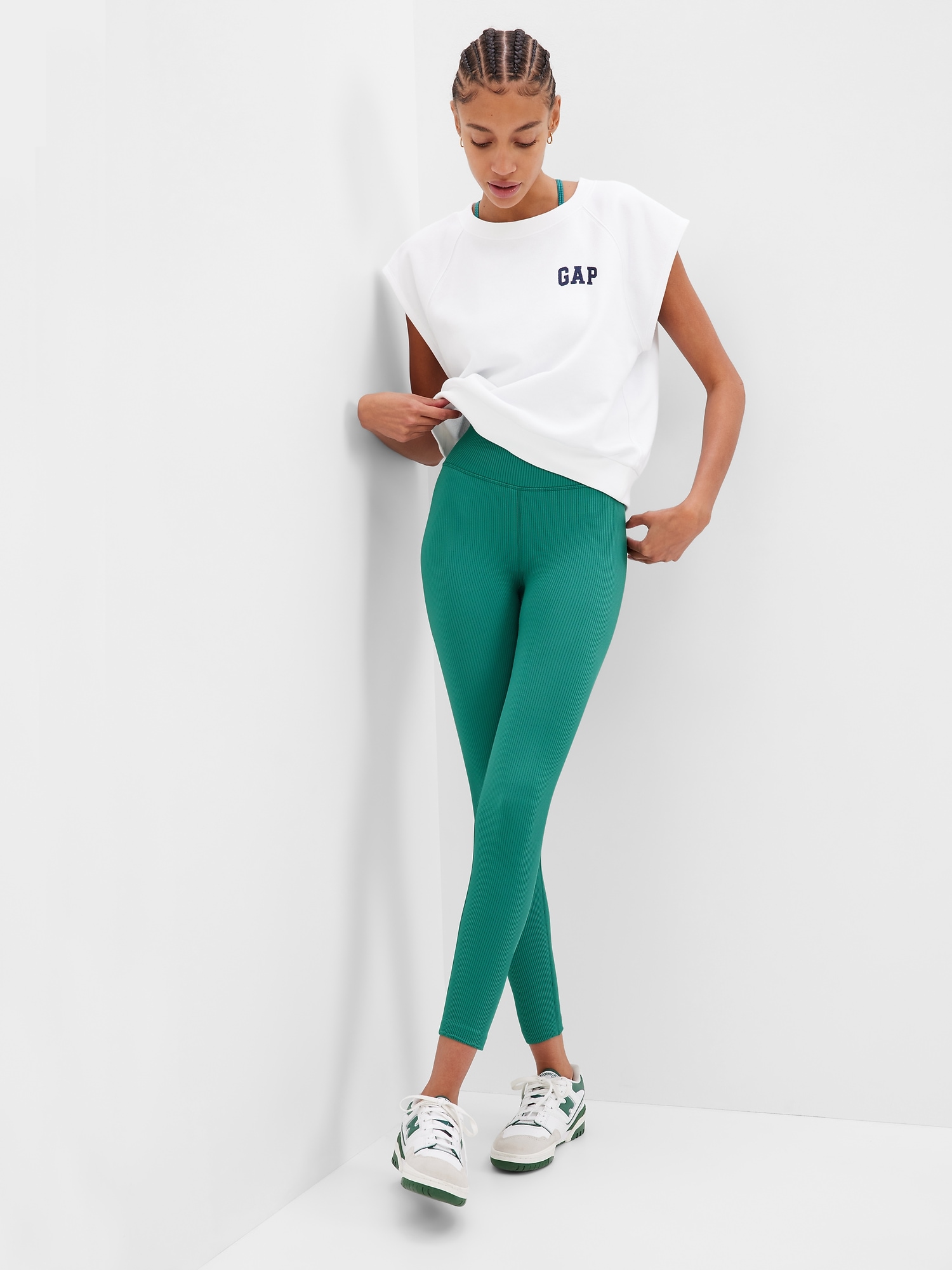 GapFit Seamless Ribbed 7/8 Leggings