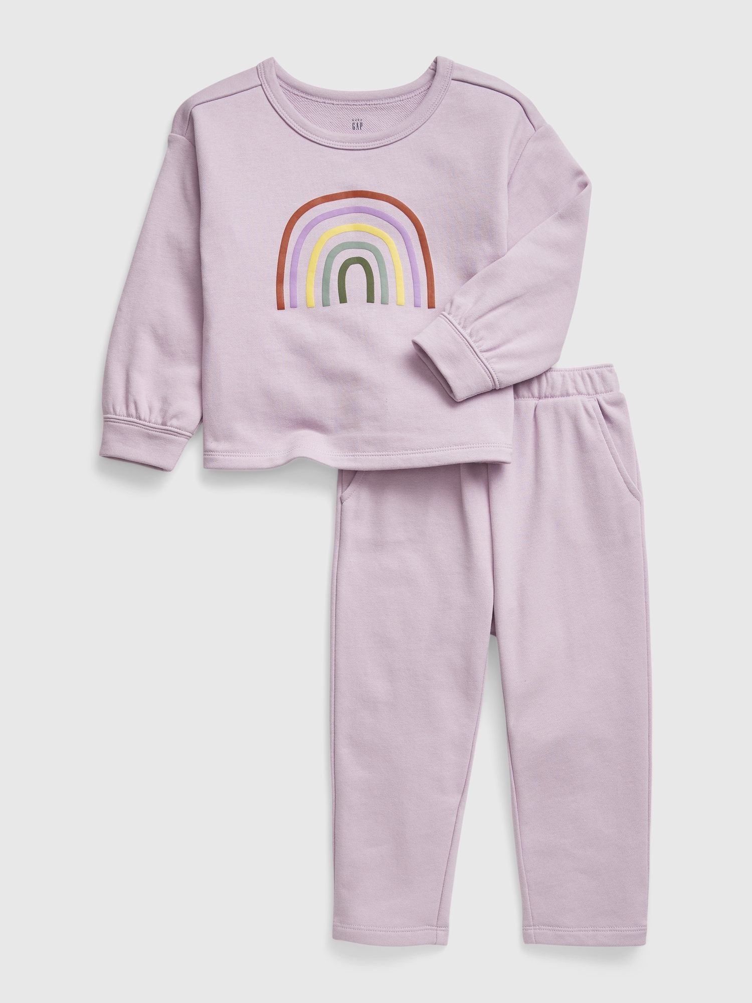 Toddler Rainbow Two-Piece Sweat Set | Gap
