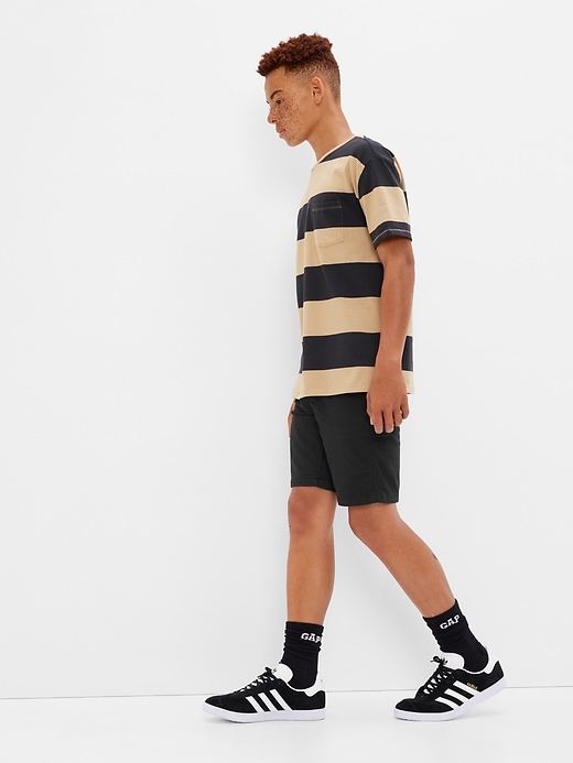 1 of 8 showing, with the color black of product Teen Utility Shorts